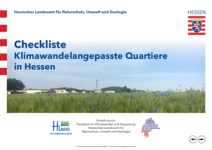 Titelbild der Checkliste Klimawandelangepasste Quartiere