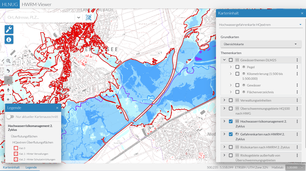 Startseite HWRM-Viewer