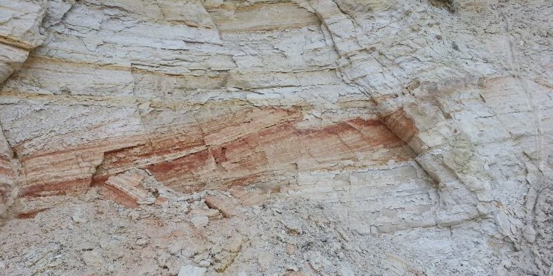 Sandiger Kaolin, Tongrube nahe Ortenberg