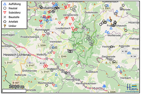 Beispiel einer Karte basierend auf visueller Klassifizierung