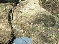 Bild der Aussenverlegung des Seismometers