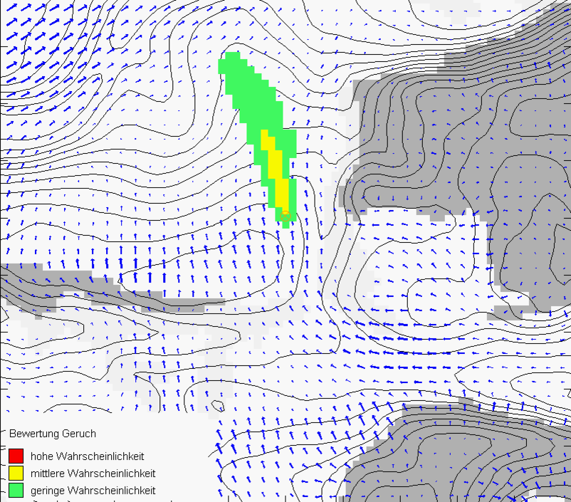 Screening-Modell zur Beurteilung der Ausbreitung von Spurenstoffen in Kaltluftabflüssen – GAKHE